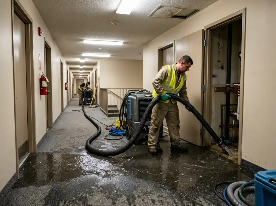 multi-unit-apartment-hallway-f-005 — frequently asked questions, Emergency Burst Pipe Water Extraction & Removal in Downers…